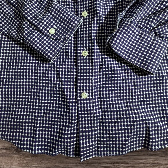 Charles Tyrwhitt Extra Fit Non Iron Dress Shirt Size 17/34 Blue Long Sleeve - Picture 3 of 8